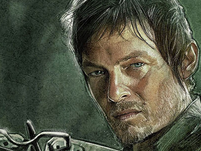AMC The Walking Dead: Daryl Dixon amc daryl dixon gallery show illustration portrait the walking dead zombies