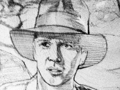 On the drawing Board - Young Indy illustration indiana jones lucasfilm young indy