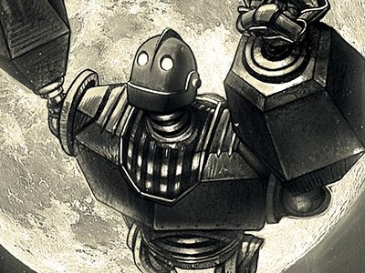 The Iron Giant character film giant illustration iron movie poster