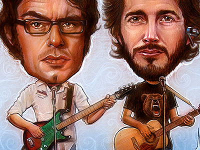Flight of the Conchords Completed conchords drawing flight hbo illustration nyc nz pencil