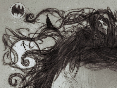 Tim Burton Final Shot 1 batman film frankenweenie hair illustration movies nbc tim burton