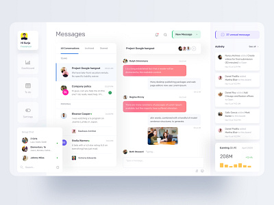 Messages by Surja Sen Das Raj for Ofspace UX/UI on Dribbble