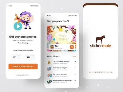 Stickermule App app design app designer app designers app development company branding branding design creative dribbble dribbble best shot ecommerce ofspace ofspace agency sticker sticker app sticker design sticker market sticker mule stickermule stickers surja sen das raj