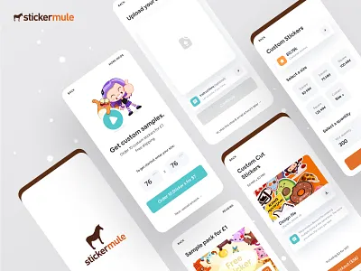 StickerMule App 2020 app design app design icon ui web ios guide app designer app designers app ui brand identity branding branding agency colorful app dribbble dribbble best shot minimal design ofspace ofspace agency sticker app sticker mule stickermule surja sen das raj ui design