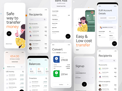 Safe way to transfer money clean app finance finance app financial fintech fintech app fintech branding fintech branding studio fintech logo fintech website minimal minimal app money app money transfer ofspace ofspace academy ofspace agency paypal paytm transferwise