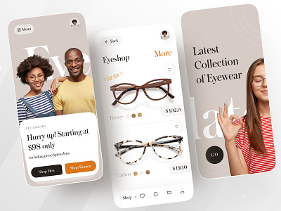 Latest Collection of Eyewear app app design app designer app designers apple brand identity branding branding agency branding design design design app ecommerce ecommerce app ecommerce business ecommerce design ecommerce shop eyeshop ofspace ofspace academy ofspace agency