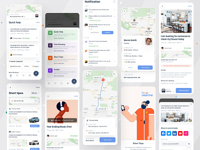 Google Nearme | Design Case Study app design branding creative design dribbble best shot google google map google maps google nearme gradient illustration logo minimal nearme nearmeapp surja sen template ui ux