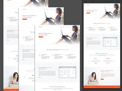 Free PSD: Themeunix- Responsive Service Template