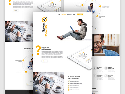 Landing Page Design for Norton