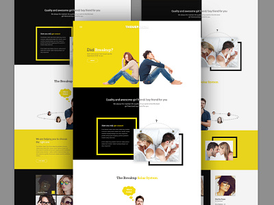 Breakup Landing Page... :) :) just for fun.. breakup design funny landing page psd ui ux