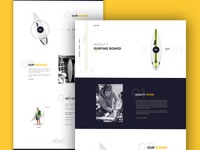 Surfing Factory Landing page Design creative dribbble best shot landing page psd surfing template ui ux