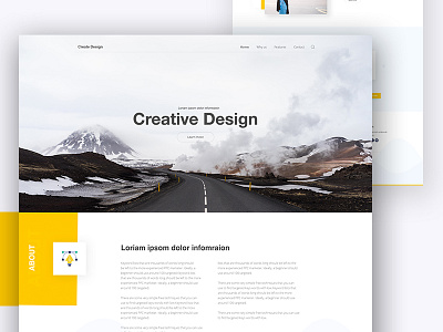 Creative Landing Page Design app landing page creative dribbble best shot illustration landing page template