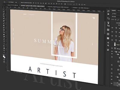 WIP : "Artist" E-commerce Template app landing page creative dribbble best shot ecommerce illustration landing page template wip