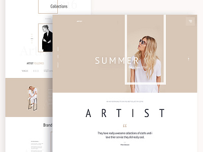 "Artist" - E-Commerce Template Concept : Page 1