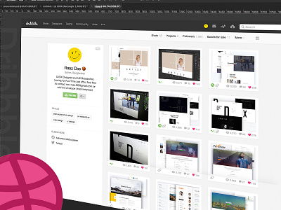 Dribbble Recent Redesign Concept design dribbble dribbble redesign landing page