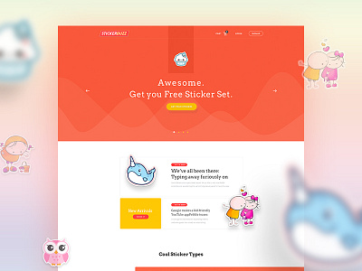 Stickerbuzz E-Commerce Website Design - Vol2