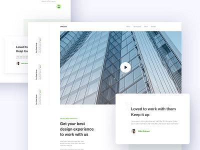 WIXCOS Landing Page Design WIP app landing page creative dribbble best shot illustration landing page template