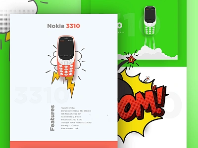 Father is Back - Nokia 3310 Landing design facebook landing page nokia nokia 3310 ui uinugget ux