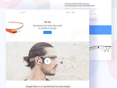 Google Glass design gmail google google glass landing template ui ux