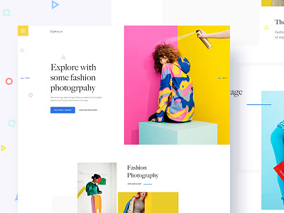 Color Fashion - Experimental Design color creative design gmail google gradient template typography ui ux
