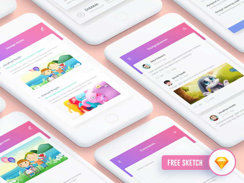 Download Designplanner Freebie iOS App Design