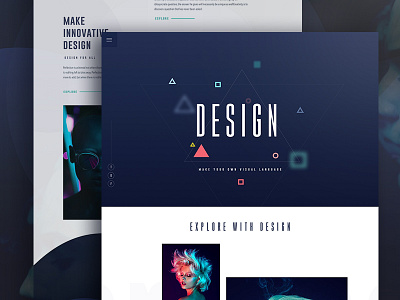 Explore Design color creative design explore gmail google gradient template typography ui ux