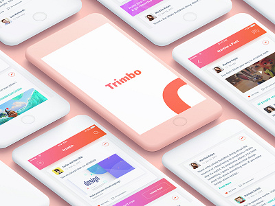 Coming soon - Trimbo Complete Social UIKit app color creative design gmail google gradient social social ui trimbo ui ux