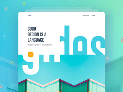 Visual Language 2 bubble color creative design gmail google gradient new trend template typography ui ux