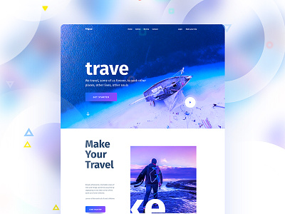 Visual Language 5 : Travel color creative design gmail google gradient new trend template travel typography ui ux