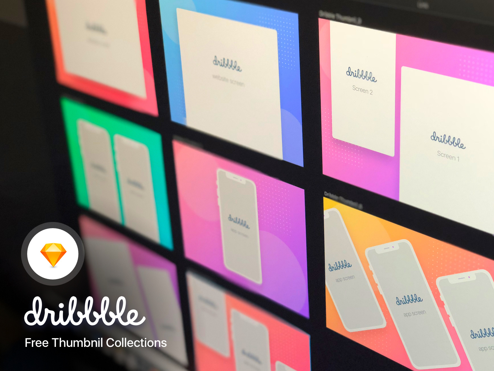 Download Dribbble Thumbnail Mockup Collections by Surja Sen Das Raj ...