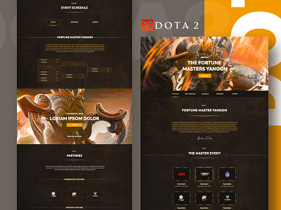 Dota2 : Master Page Design