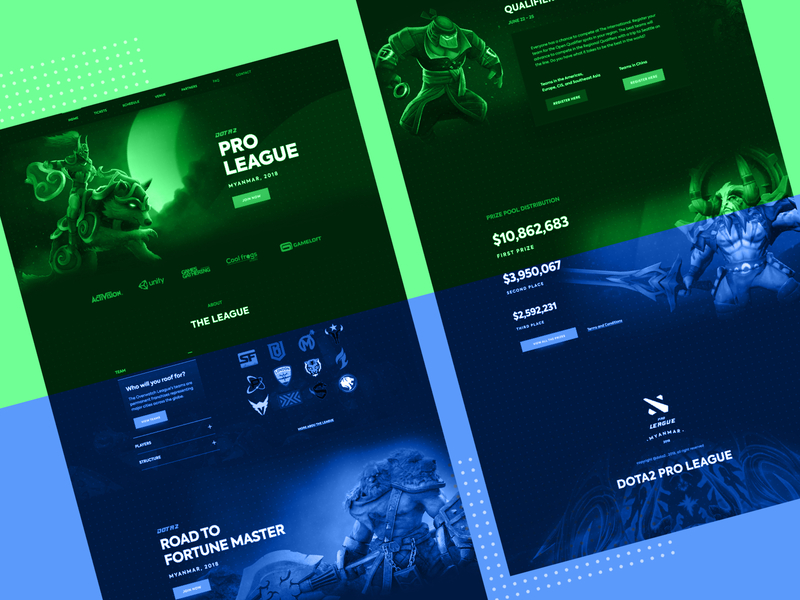 Dota2 : Game Landing creative dota2 dota2 game dota2 gaming dribbble best shot game game landing game web gaming gaming website illustration template typography website design