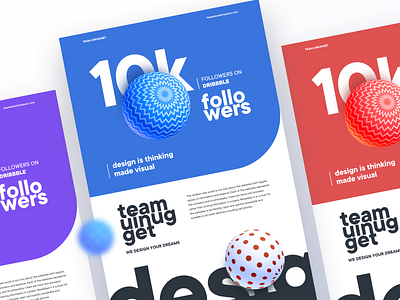 Team UINugget: 10000 Followers 10k followers app landing page branding creative design design by team uinugget dribbble dribbble best shot dribble invite followers gradient illustration landing page teamuinugget template typography uinugget