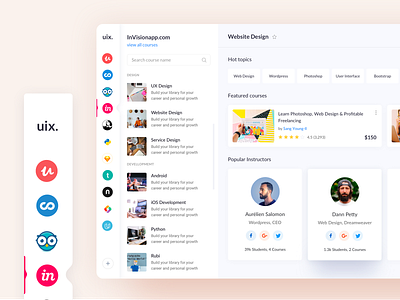 Online Learning Platform class dashboad dashboard template design app dribbble dribbble best shot learning app learning management system learning platform lynda online app online course online learning skillshare teamuinugget template uinugget website design