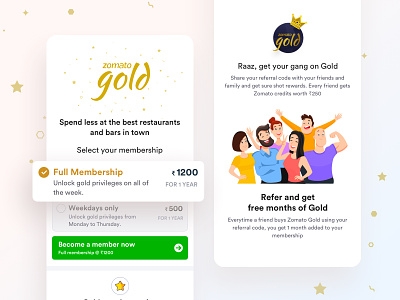Zomato Gold Subscription Page delivery delivery app food food and beverage food and drink food app food app ui gold order order food order form zomato zomato gold zomato hyperpure