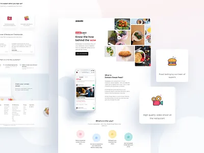 Zomato Sneak Peek android design design agency design app ios app landing page sketch sneakpeek zomato zomato sneakpeek