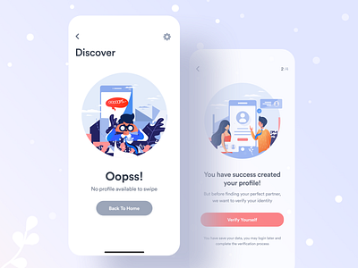 Coming on App Store : Dating App android branding creative dating dating app dating application dating website discover dribbble best shot illustration ios search verify