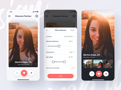 Discover Partner branding creative daring app dating dating website datingapp dribbble best shot enclave illustration match message mobile no matches no message profile sorry vector web