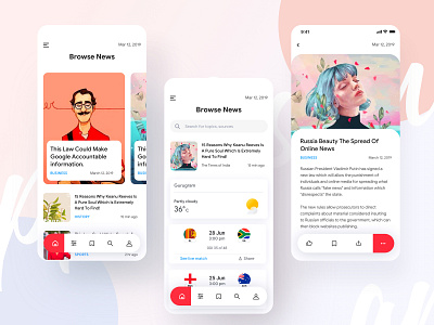 News Designs Themes Templates And Downloadable Graphic Elements On Dribbble