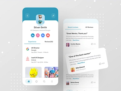 Design Mentor App app design best app design creative design mentor dribbble best shot google illustration ios mentor mentoring mentors profile profile page ui ux