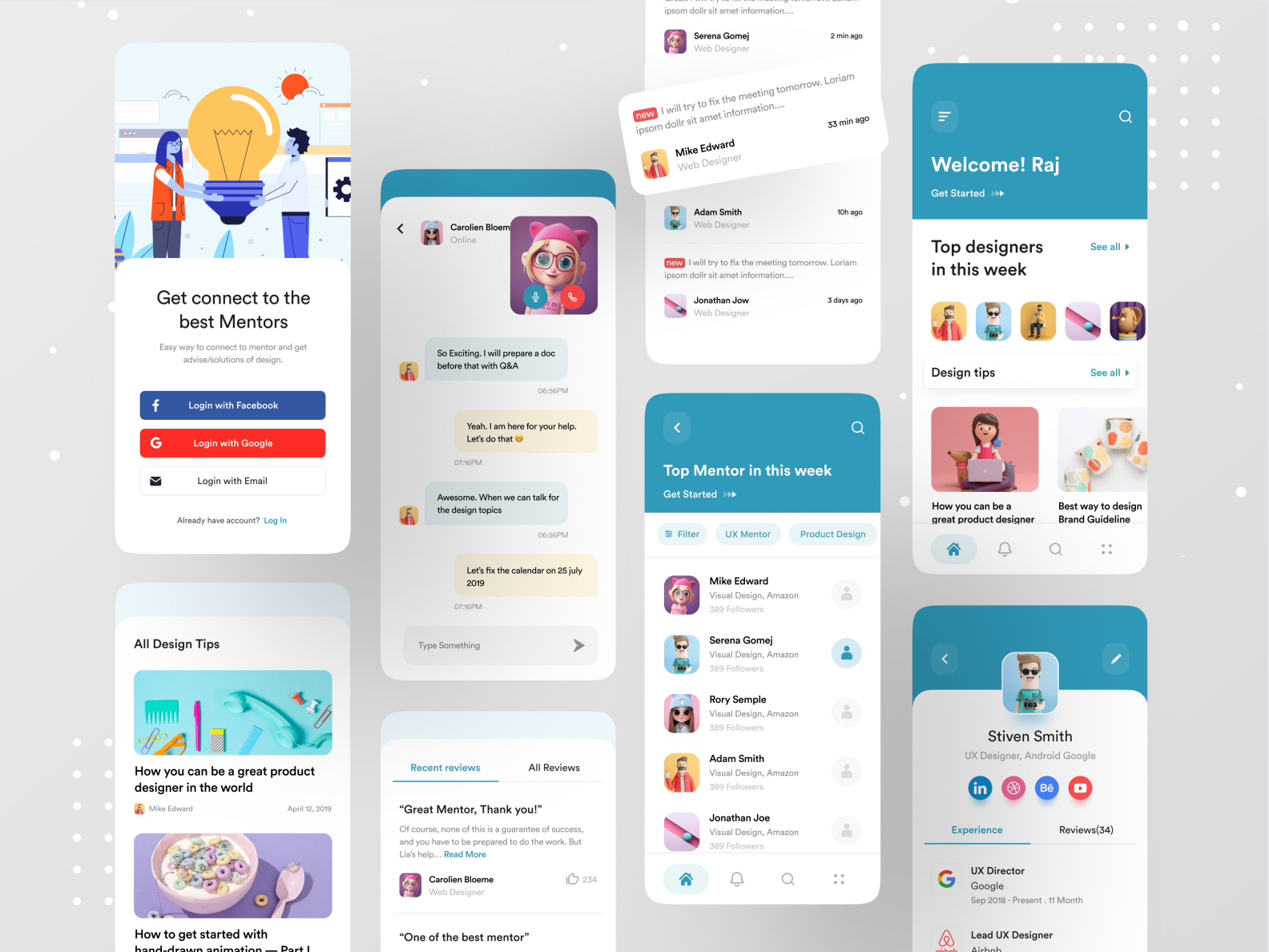 Design Mentor App by Surja Sen Das Raj on Dribbble