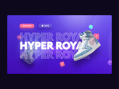 Hyper Royals branding design flat minimal typography