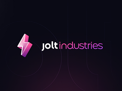 Jolt Industries branding design flat illustration logo minimal