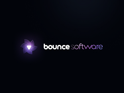 Bounce Software branding design flat illustration logo minimal