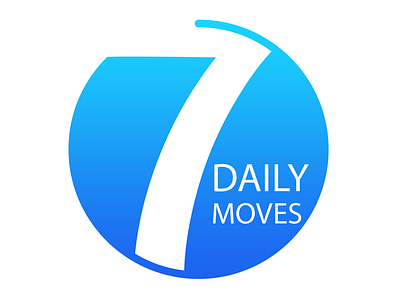 7 Daily Moves - Logo Design 7dailymoves creative design design designthinking diet app fitness graphic design interaction design logo sketch solutelabs ui uiux uiuxdesign ux