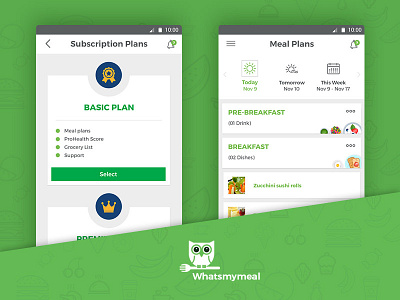 whatsmymeal android design illustration ios photoshop solutelabs ui ux