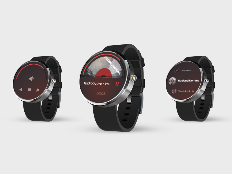 PulseMusic SmartWatch Companion App by SoluteLabs for SoluteLabs UI/UX Product Design Agency