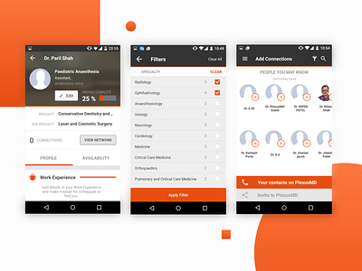 Social Network for Doctors | PlexusMD india onboarding plexusmd social app social network solutelabs