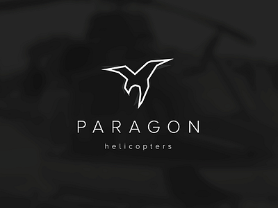 Paragon Helicopters bird bird of prey brand eagle helicopters journal logo sketchbook