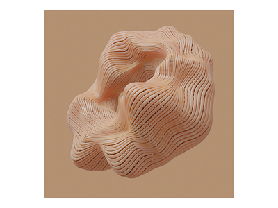 Ex.276 3d album art blender brown cover design natural neutral organic tissue
